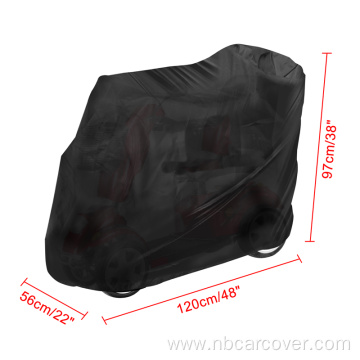 Windproof black motor cycles protection cover motorbike